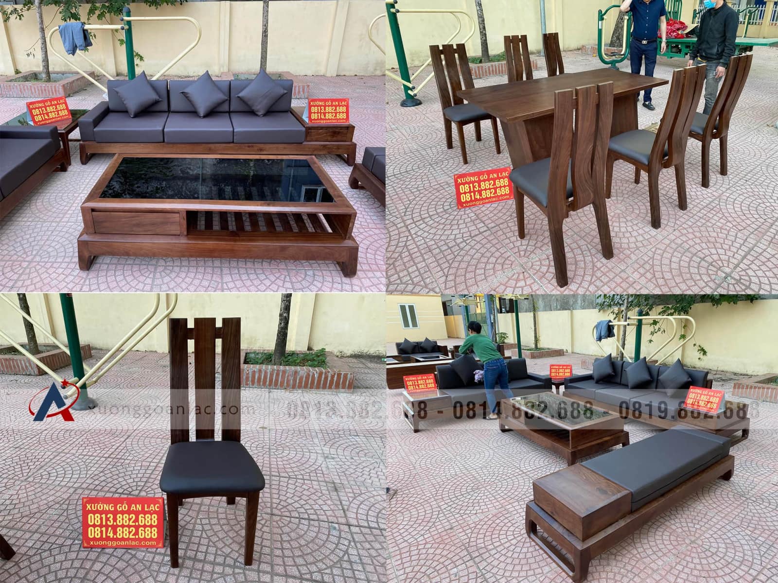 Combo nội thất gỗ óc chó cho gia đình anh Tứ ở Nghệ An 32 Combo nội thất gỗ óc chó