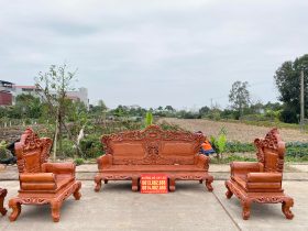 ghế hoàng gia louis gỗ hương đá cao cấp
