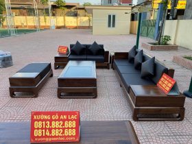 Combo nội thất phòng khách gỗ óc chó (Anh Hùng - Thanh Hóa) 21 sofa phòng khách gỗ óc chó
