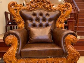 ghế đơn bộ hoàng gia gỗ gõ đỏ