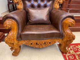 ghế hoàng gia gỗ gõ đỏ