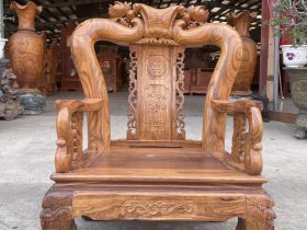 ghế đơn minh quốc đào gỗ hương vân