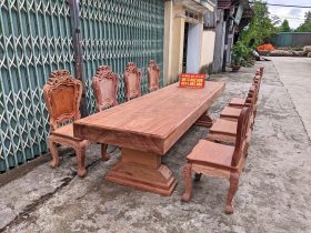 Bộ bàn ăn nguyên khối gỗ hương đá 8 ghế louis hoàng gia (Anh Đặng, Tây Ninh) 12 Bo ban an nguyen khoi go huong da 8 ghe louis hoang gia Anh Dang Tay Ninh 3