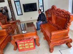 bàn ghế hoàng gia gỗ hương đá