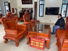bàn ghế hoàng gia gỗ hương đá