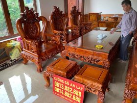 bộ bàn ghế minh quốc gỗ hương đá