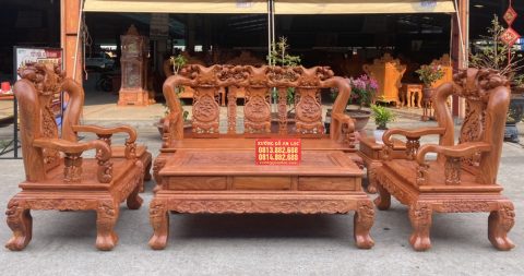 Bộ bàn ghế Minh Quốc Đào gỗ hương