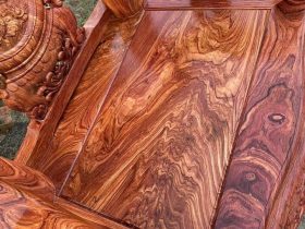 ghế đơn Minh Quốc gỗ hương đá vân đẹp