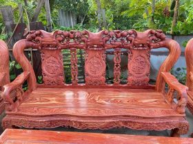 ghế minh quốc đào gỗ hương đá