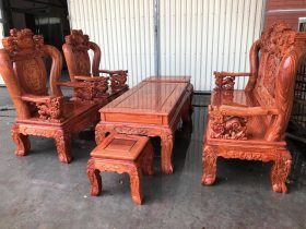 bộ bàn ghế minh quốc nghê đỉnh rồng