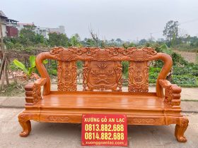 Combo bàn ghế Minh Quốc Voi 10 món và bàn ăn 8 ghế hoa lá tây gỗ gõ đỏ (Anh Hoàng, Hà Nội) 22 ghế dài bộ minh quốc voi gỗ gõ đỏ