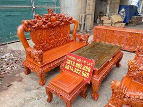 bàn ghế minh quốc nghê gỗ hương đá