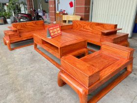 Bộ bàn ghế sofa đùi gà  gỗ hương đá