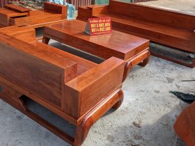 sofa phòng khách gỗ hương đá