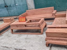 sofa phòng khách gỗ hương đá cao cấp