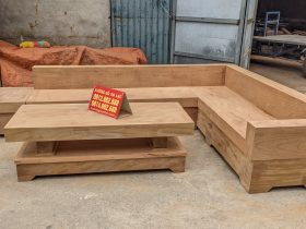 sofa góc chữ Lđóng hộp gỗ gõ đỏ