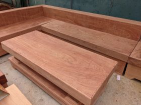 Combo bộ sofa góc L và kệ tivi 2 tầng gỗ hương đá nguyên khối (anh Hải, Thanh Hóa) 22 sofa gỗ hương đá nguyên khối
