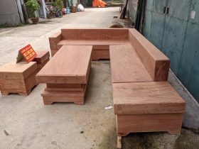 Combo bộ sofa góc L và kệ tivi 2 tầng gỗ hương đá nguyên khối (anh Hải, Thanh Hóa) 26 sofa chữ L gỗ nguyên khối