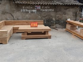 Combo bộ sofa góc và kệ tivi 2 tầng gỗ gõ đỏ nguyên khối (anh Bảo, Tiền Giang) 12 sofa gỗ kệ tivi gỗ gõ đỏ nguyên khối