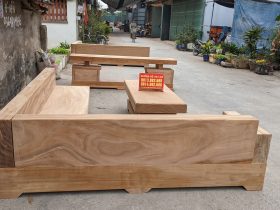 Combo bộ sofa góc và kệ tivi 2 tầng gỗ gõ đỏ nguyên khối (anh Bảo, Tiền Giang) 15 sofa gỗ gõ đỏ nguyên khối
