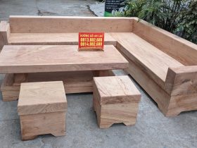 Combo bộ sofa góc và kệ tivi nguyên khối gỗ hương đá (anh Thắng, Hà Nội) 13 sofa gỗ hương đá nguyên khối