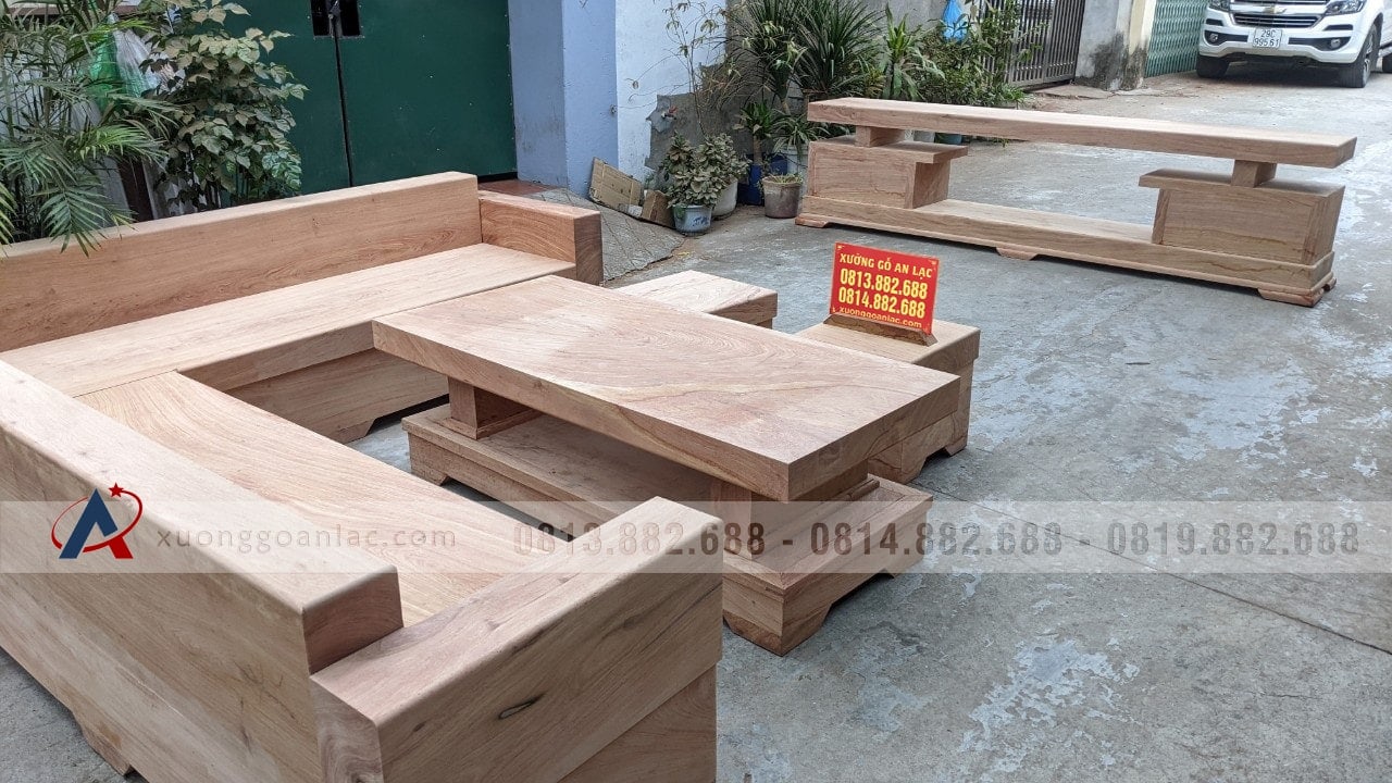 Combo bộ sofa góc và kệ tivi nguyên khối gỗ hương đá (anh Thắng, Hà Nội) 18 Combo bộ sofa góc và kệ tivi nguyên khối gỗ hương đá
