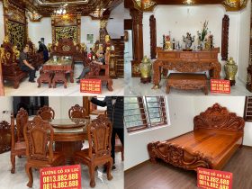Combo đồ gỗ nội thất cho biệt thự siêu khủng của gia đình anh Thân