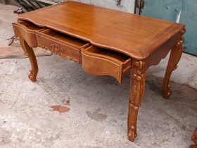 Combo nội thất louis tân cổ điển gỗ gõ đỏ cực sang trọng (Chị Hòa, Bắc Ninh) 24 Bàn làm việc, bàn học louis gỗ gõ đỏ 1m6