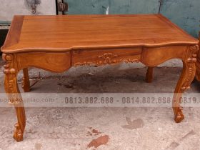 Combo nội thất louis tân cổ điển gỗ gõ đỏ cực sang trọng (Chị Hòa, Bắc Ninh) 25 bàn làm việc gỗ gõ