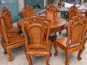 Combo nội thất louis tân cổ điển gỗ gõ đỏ cực sang trọng (Chị Hòa, Bắc Ninh) 18 Combo noi that louis tan co dien go go do cuc sang trong 8