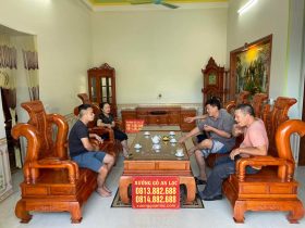 Combo nội thất phòng khách gỗ hương đá