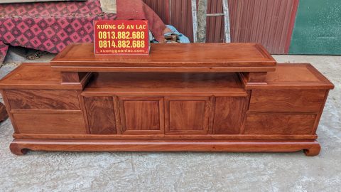 Kệ tivi mẫu sofa dài 2m6 gỗ hương đá