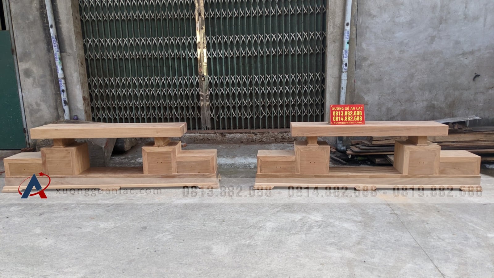 Kệ tivi nguyên khối 2 tầng 4 ngăn kéo gỗ Gõ 9 kệ tivi gỗ hương đá cao cấp