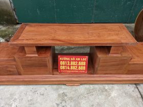 Mẫu kệ tivi sofa 2 tầng 4 2m45 ngăn kéo hàng vip khuôn mộng dày dặn (Chị Nhàn,Vĩnh Phúc) 10 kệ tivi 2 tầng gỗ hương đá tự nhiên