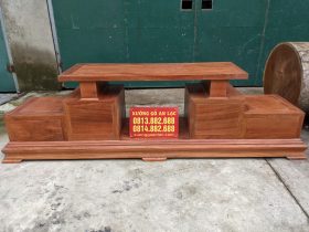Mẫu kệ tivi sofa 2 tầng 4 2m45 ngăn kéo hàng vip khuôn mộng dày dặn (Chị Nhàn,Vĩnh Phúc) 13 kệ tivi gỗ tự nhiên