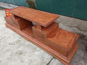 Mẫu kệ tivi sofa 2 tầng 4 2m45 ngăn kéo hàng vip khuôn mộng dày dặn (Chị Nhàn,Vĩnh Phúc) 16 kệ tivi gỗ hương đá hiện đại