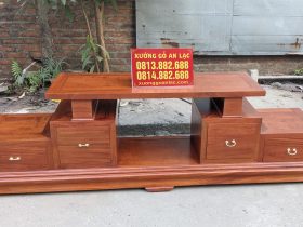 kệ ti vi gỗ hương đá