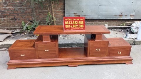 kệ ti vi gỗ hương đá