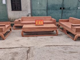 Sofa phòng khách hiện đại gỗ hương đá