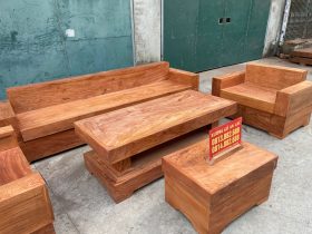 Sofa đóng hộp gỗ hương đá