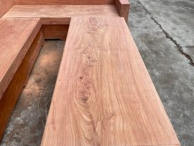 Sofa gỗ hương đá nguyên khối