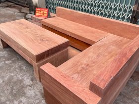sofa gỗ nguyên khối