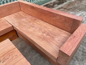 ghế sofa nguyên khối gỗ hương đá
