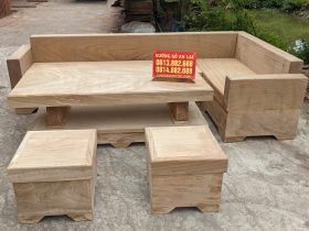 mộc bộ Sofa nguyên khối góc chữ L