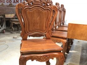 Ghế ăn louis gố Hương đá
