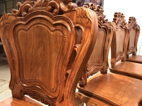 Mẫu ghế Louis không tay 51 khung tựa dày 5cm