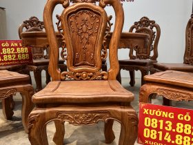 ghế ăn hồng hạt đục lan tây vip