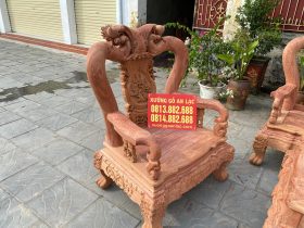 Ghế đơn bộ minh quốc đào gỗ hương đá