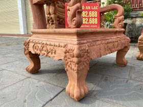 Ban ghe Minh Quoc voi go huong da duc tay vip 14