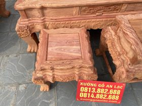 đôn ngồi bộ bàn ghế minh quốc đào gỗ hương đá